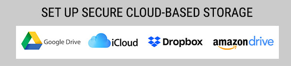 set up cloud-based storage