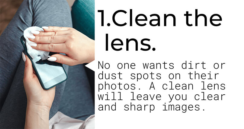 clean the lens
